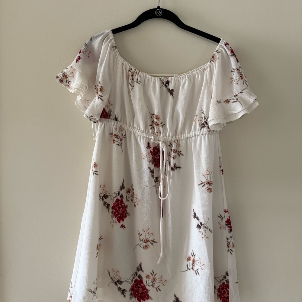 Promesa White Textured Dress